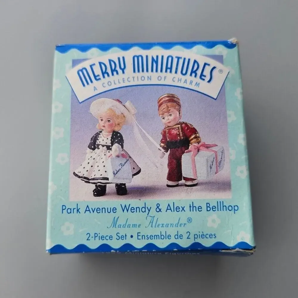 Madame Alexander Hallmark Merry Miniatures Park Avenue Wendy & Alex the Bellhop